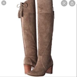 Dr. Scholl's Suede Over the Knee Boots Gray
